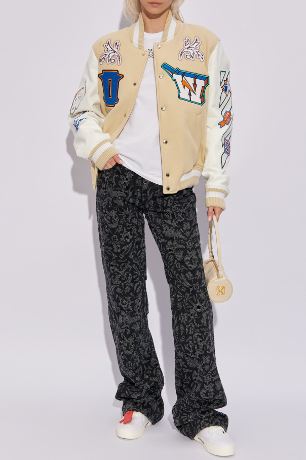 Beżowy Kurtka typu ‘varsity’ Off-White - Vitkac Polska